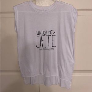 White dance “Grand Jete” tshirt